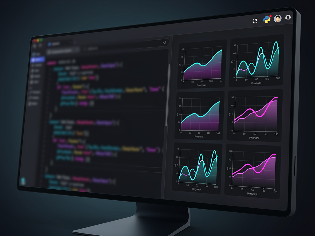 Screenshot di notebook Python con grafici
